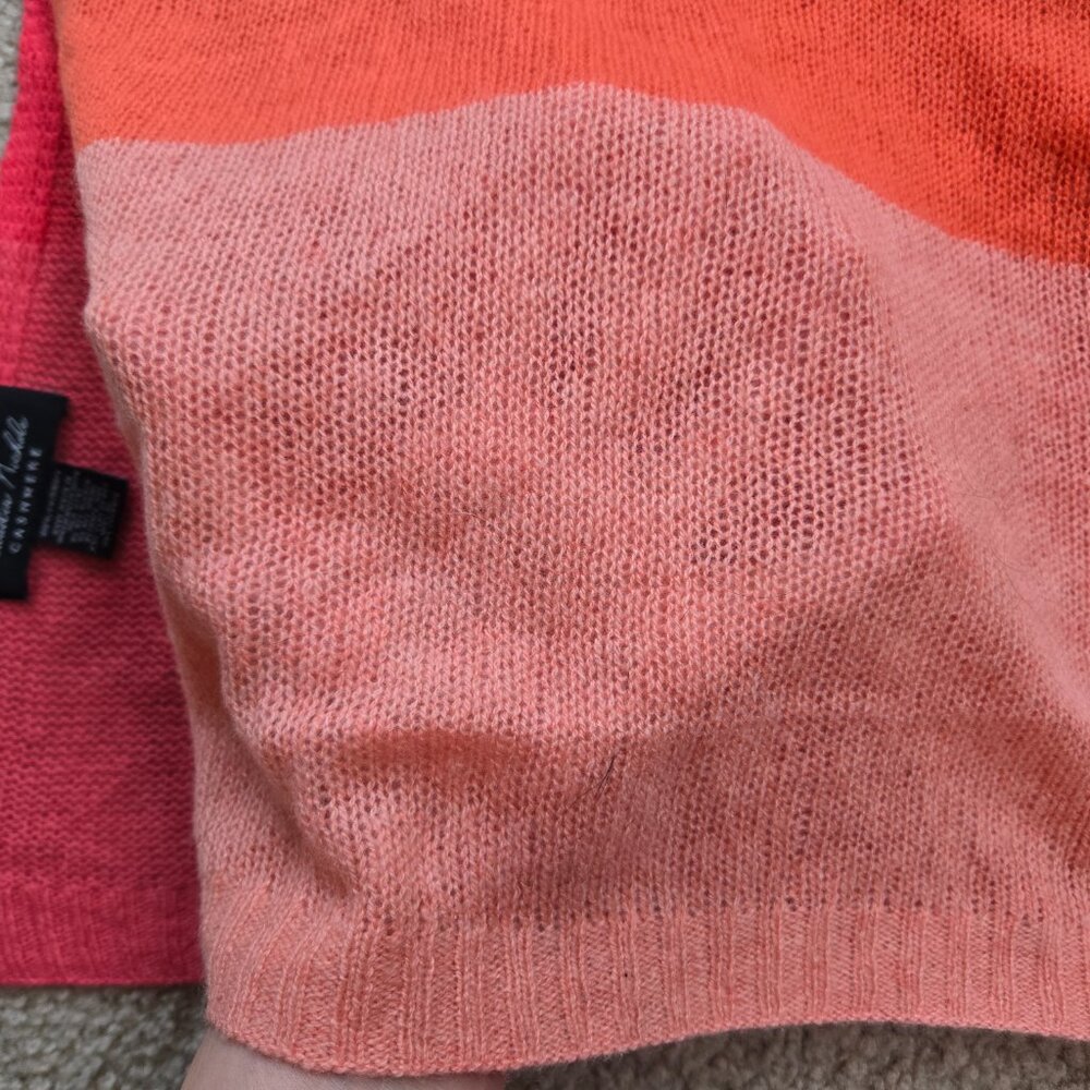 NWOT Colorblock Cashmere Pink Salmon Melon Claudia Nichole - Picture 6 of 6